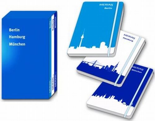City Edition - Berlin, Hamburg & München: Drei Bände in Lederoptik in elegantem Schuber, mit Notizbuch (MERIAN live) Leisure, Home & Garden