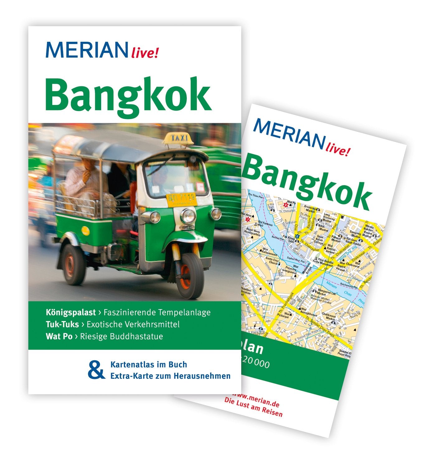 MERIAN live! Reiseführer Bangkok: Mit Kartenatlas im Buch und Extra-Karte zum Herausnehmen Travel