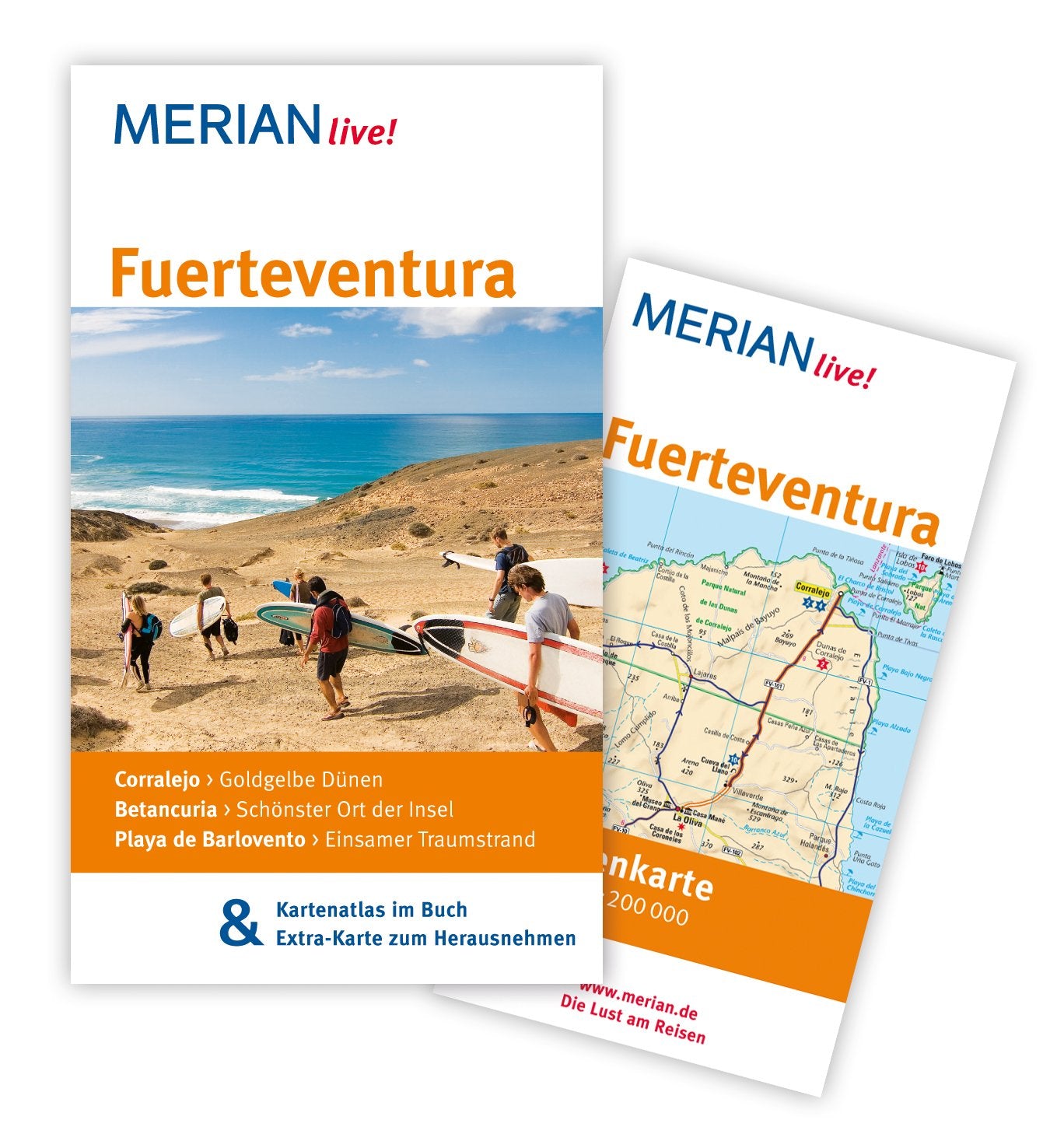 MERIAN live! Reiseführer Fuerteventura: Mit Kartenatlas im Buch und Extra-Karte zum Herausnehmen Travel Books