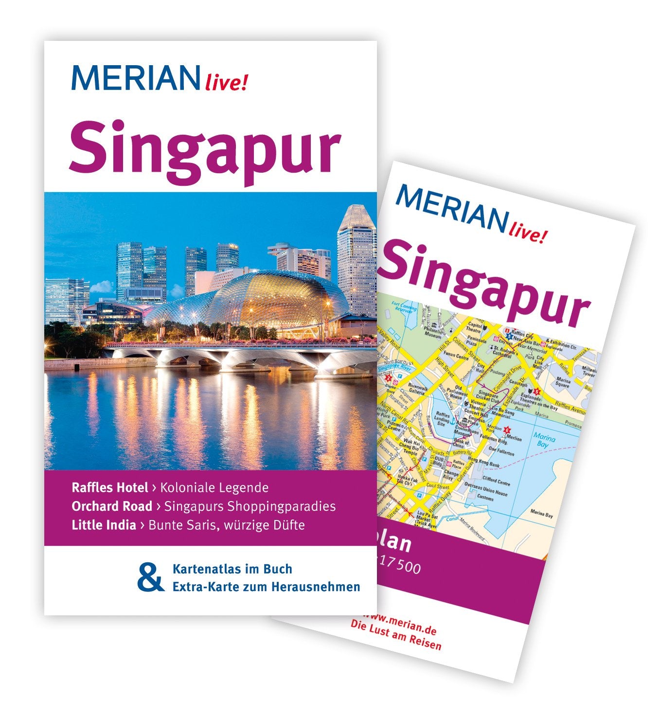 MERIAN live! Reiseführer Singapur: Mit Kartenatlas im Buch und Extra-Karte zum Herausnehmen Travel