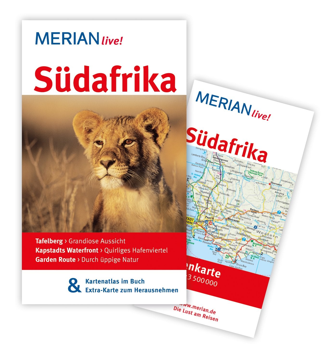 MERIAN live! Reiseführer Südafrika: Mit Kartenatlas im Buch und Extra-Karte zum Herausnehmen Travel
