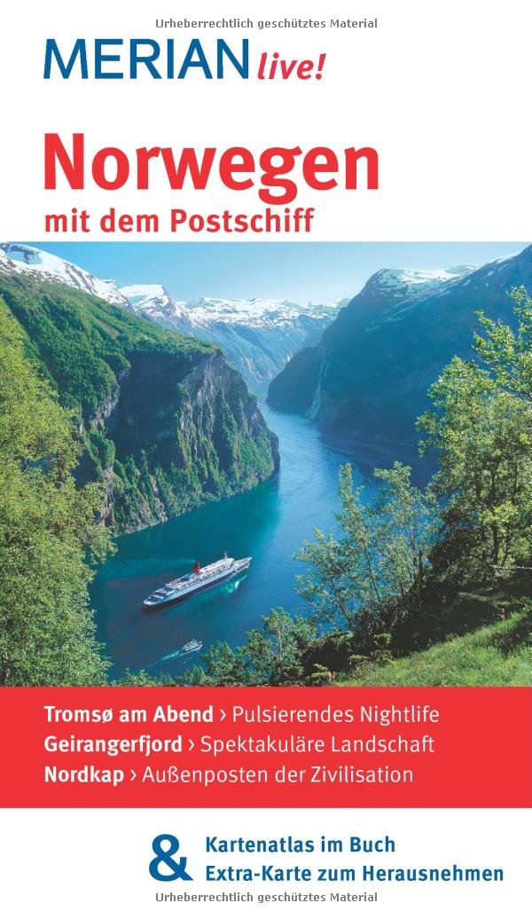 MERIAN live! Reiseführer Norwegen mit dem Postschiff: MERIAN live! – Mit Kartenatlas im Buch und Extra-Karte zum Herausnehmen Leisure, Home & Garden