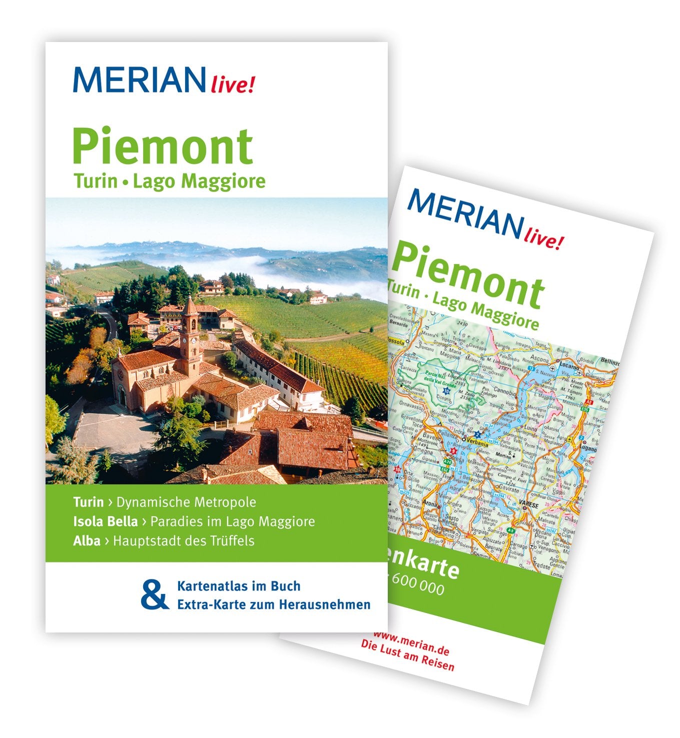 MERIAN live! Reiseführer Piemont Turin Lago Maggiore: MERIAN live! - Mit Kartenatlas im Buch und Extra-Karte zum Herausnehmen Leisure, Home & Garden Books