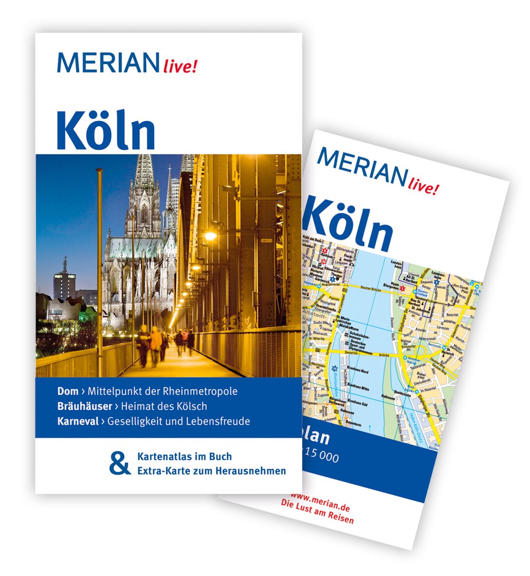 MERIAN live! Reiseführer Köln: MERIAN live! - Mit Kartenatlas im Buch und Extra-Karte zum Herausnehmen Leisure, Home & Garden