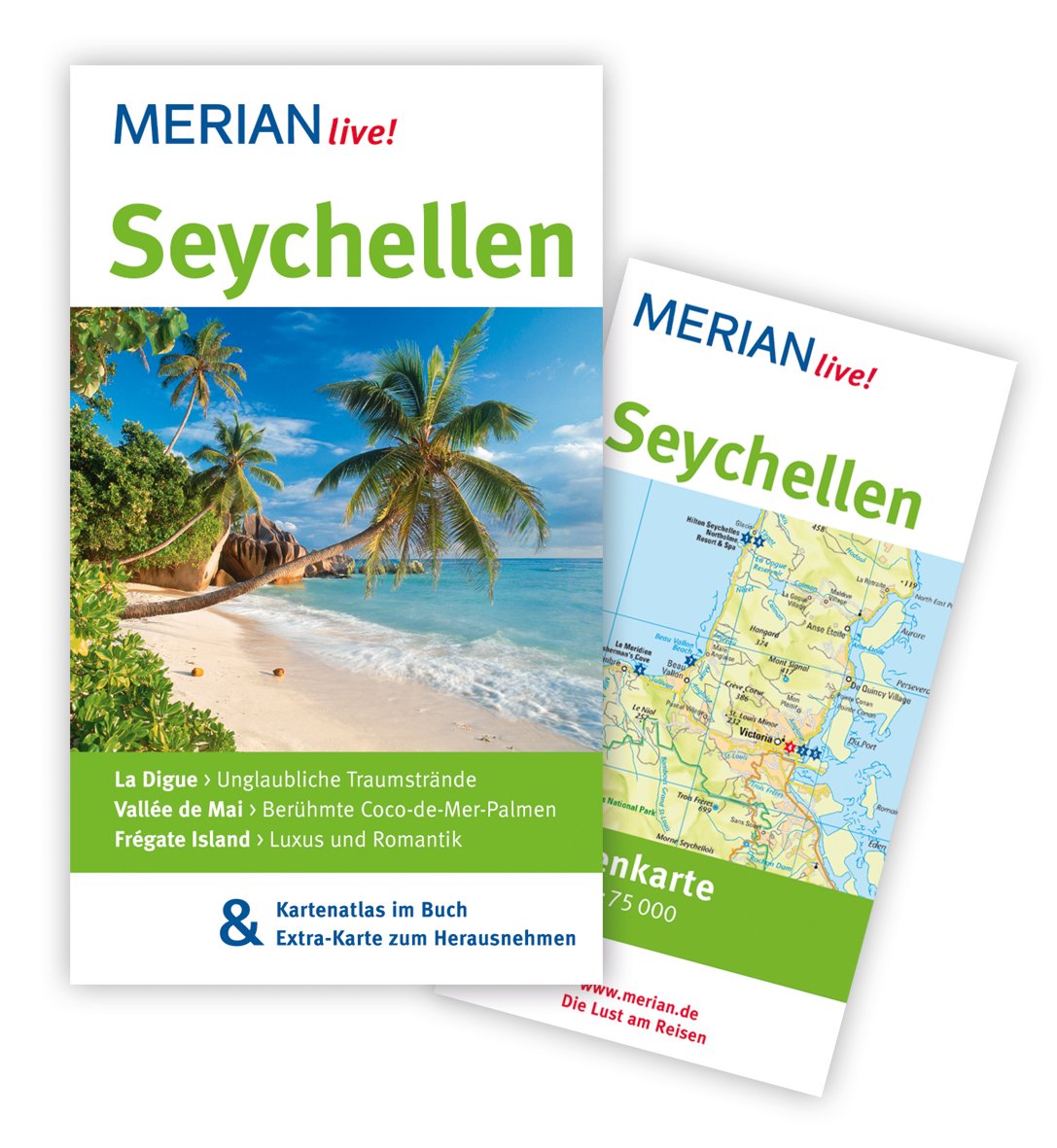 MERIAN live! Reiseführer Seychellen: MERIAN live! - Mit Kartenatlas im Buch und Extra-Karte zum Herausnehmen Leisure, Home & Garden