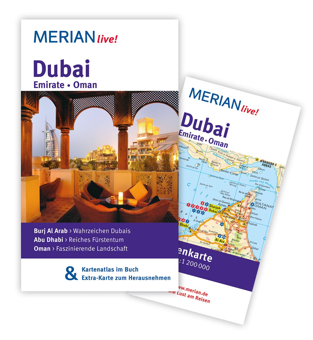 MERIAN live! Reiseführer Dubai Emirate Oman: MERIAN live! - Mit Kartenatlas im Buch und Extra-Karte zum Herausnehmen Leisure, Home & Garden