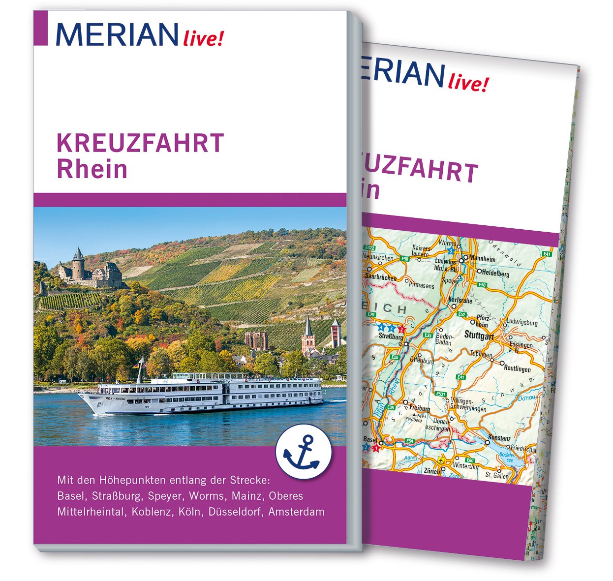 MERIAN live! Reiseführer Kreuzfahrt Rhein Leisure, Home & Garden