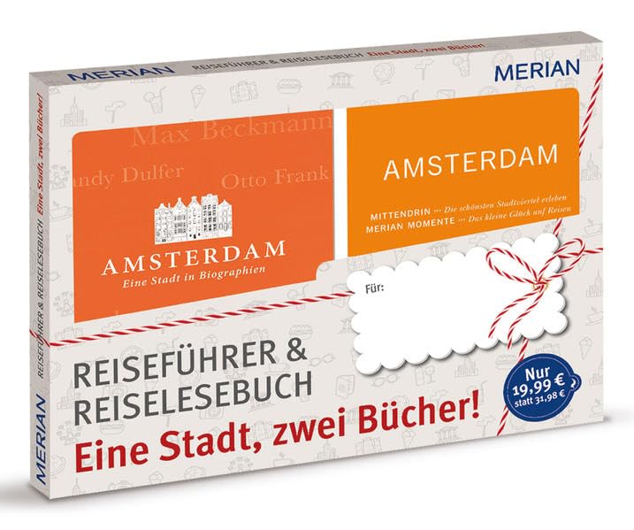 MERIAN momente Reiseführer Amsterdam - Eine Stadt, zwei Bücher: Geschenkbox zum Vorteilspreis Leisure, Home & Garden