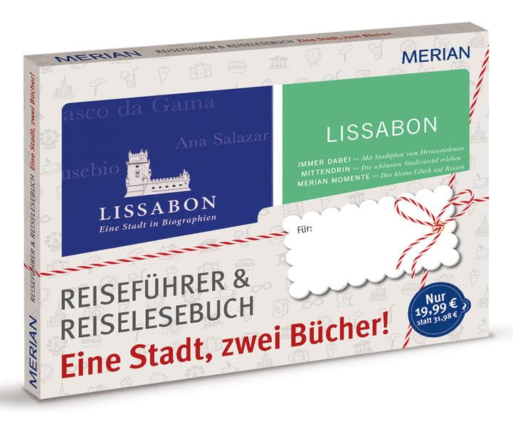 MERIAN momente Reiseführer Lissabon - Eine Stadt, zwei Bücher: Geschenkbox zum Vorteilspreis Leisure, Home & Garden