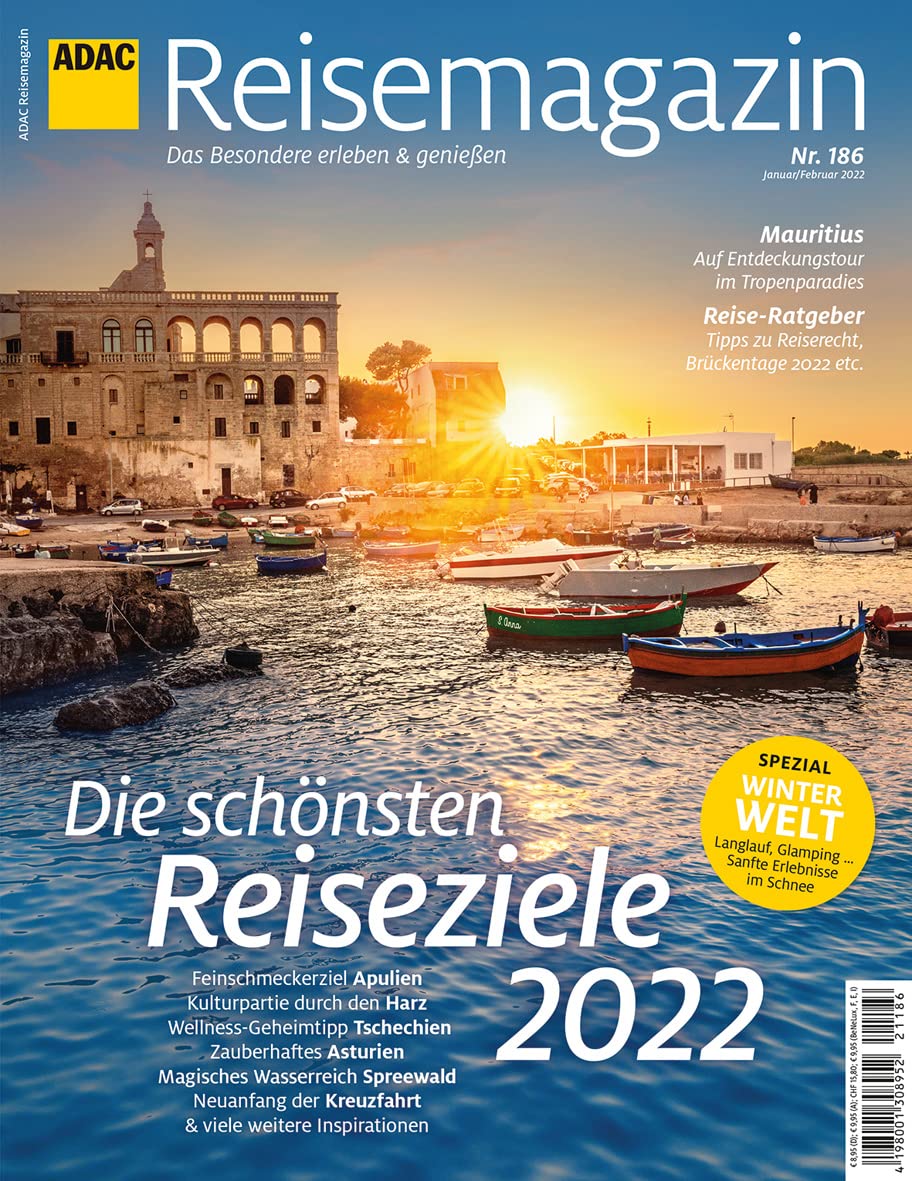 ADAC Reisemagazin 12/21 mit Titelthema Top Reisethemen 2022 (ADAC Motorpresse) Leisure, Home & Garden