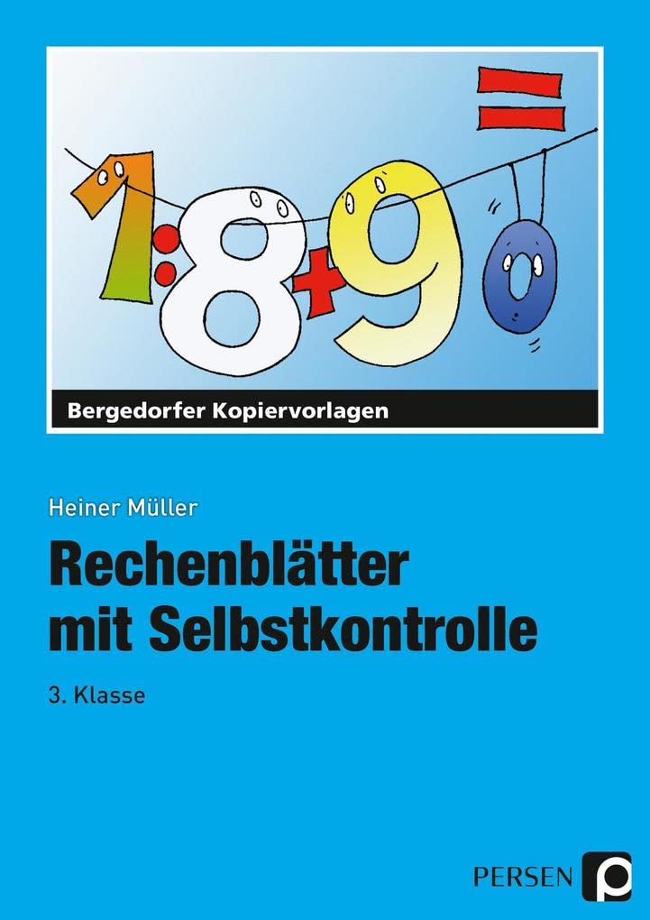 Rechenblätter mit Selbstkontrolle. 3. Schuljahr. (Lernmaterialien) Education & Training