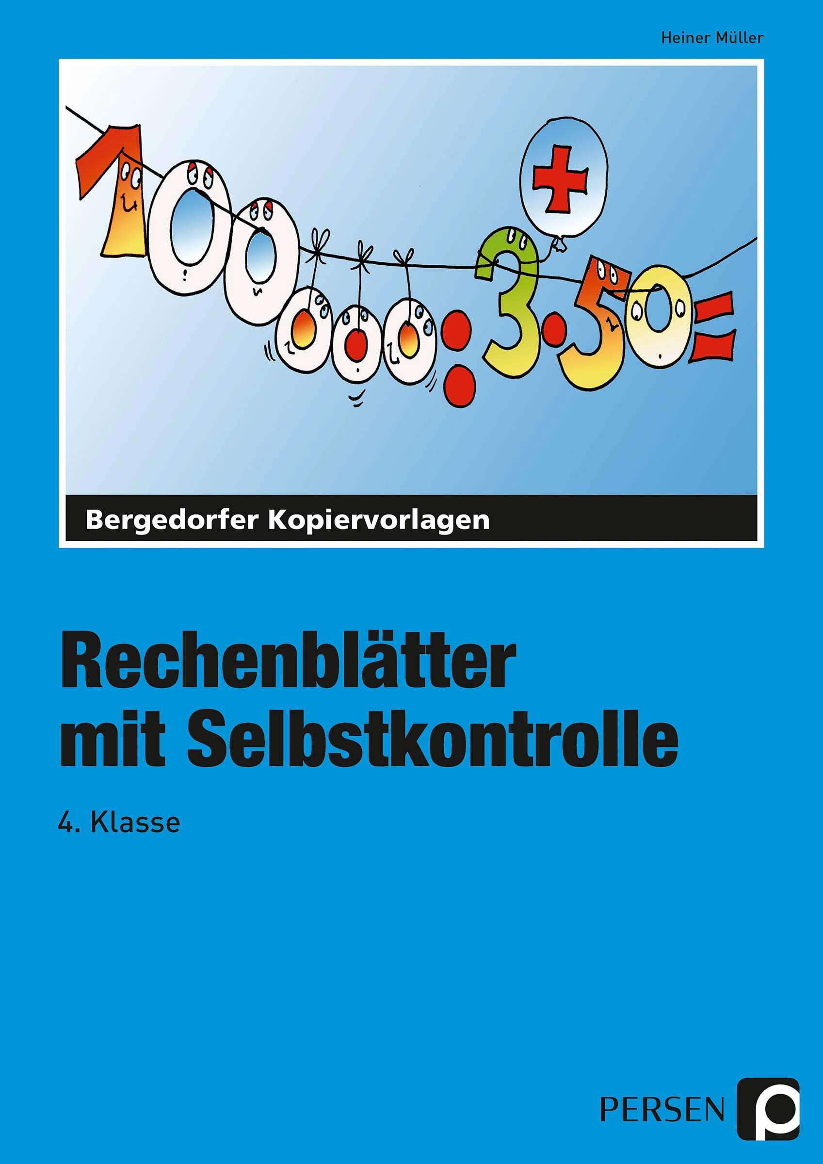 Rechenblätter mit Selbstkontrolle - 4. Klasse Learning & Reference
