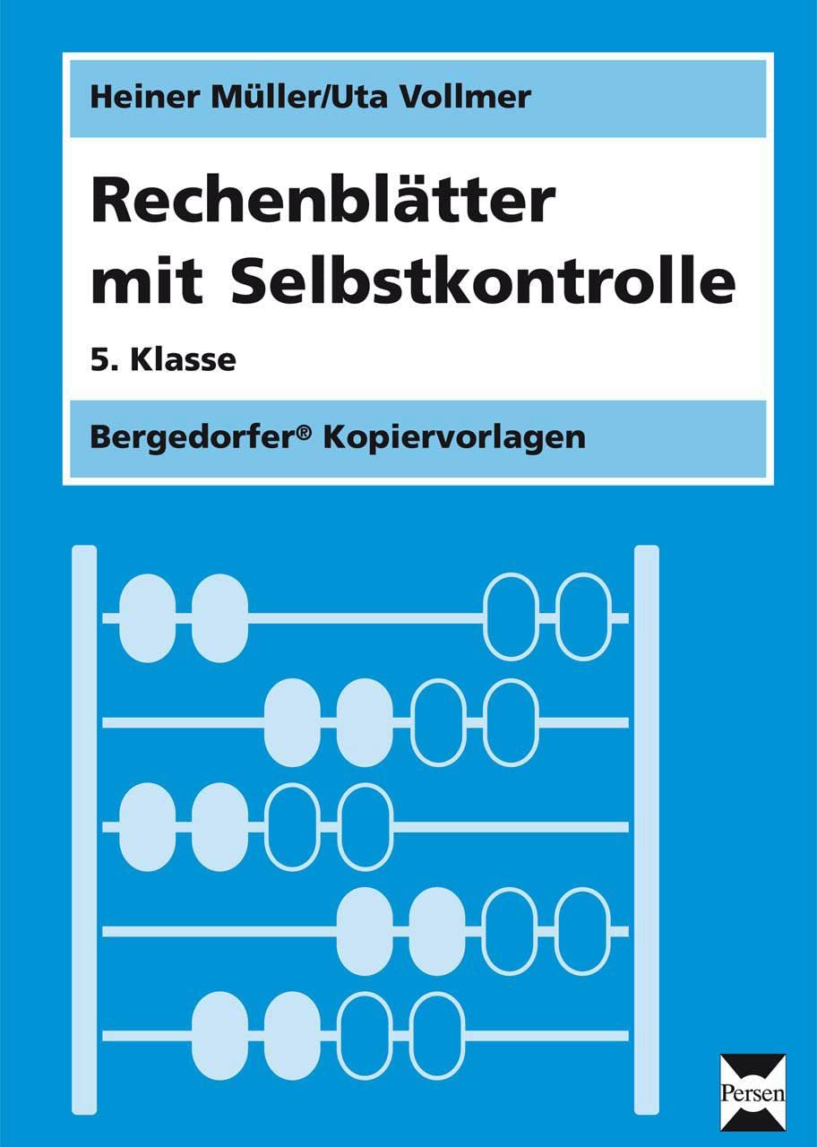 Rechenblätter mit Selbstkontrolle - 5. Klasse Education & Training