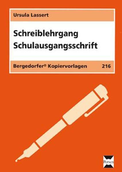 Schreiblehrgang Schulausgangsschrift: 1. Klasse (Bergedorfer Kopiervorlagen) Study Guides