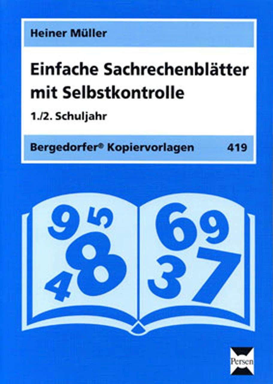 Einfache Sachrechenblätter - 1./2. Klasse: Mit Selbstkontrolle Learning & Reference