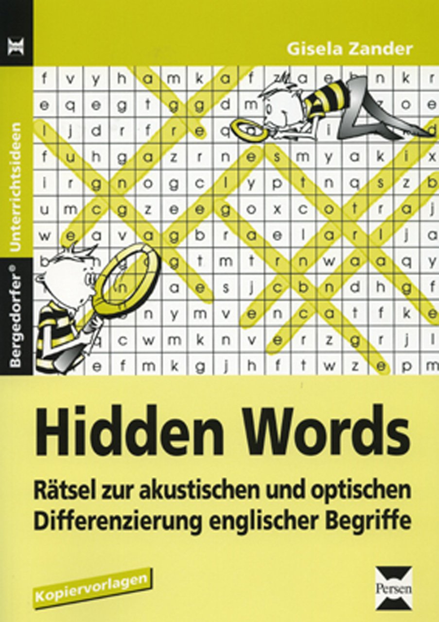 Hidden Words: Rätsel zur akustischen und optischen Differenzierung englischer Begriffe. Kopiervorlagen book