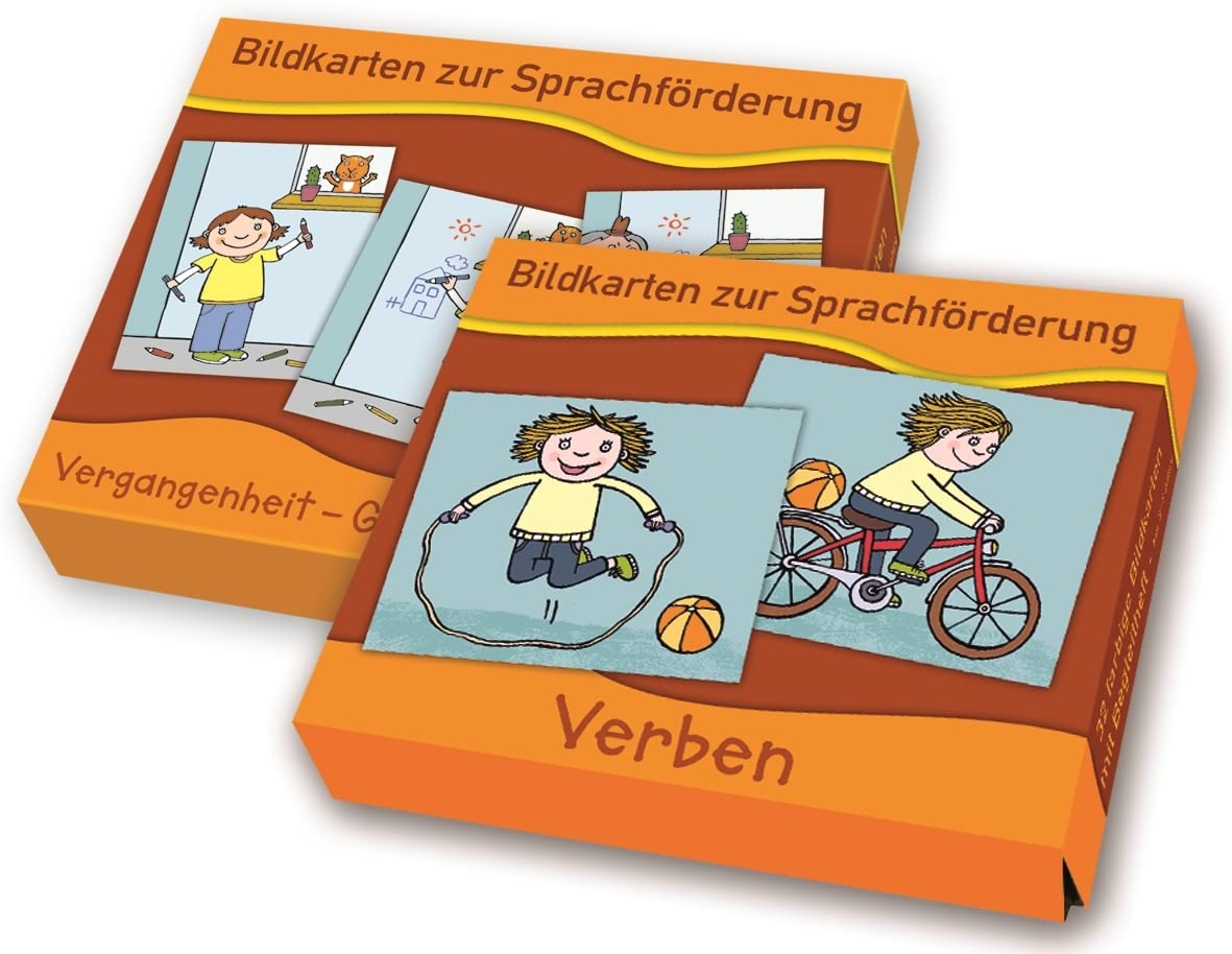 Paket: „Verben": Bildkartensets „Vergangenheit – Gegenwart – Zukunft" und „Verben": Bestehend aus "Vergangenheit - Gegenwart - Zukunft" und "Verben" (Bildkarten zur Sprachförderung) Social Sciences