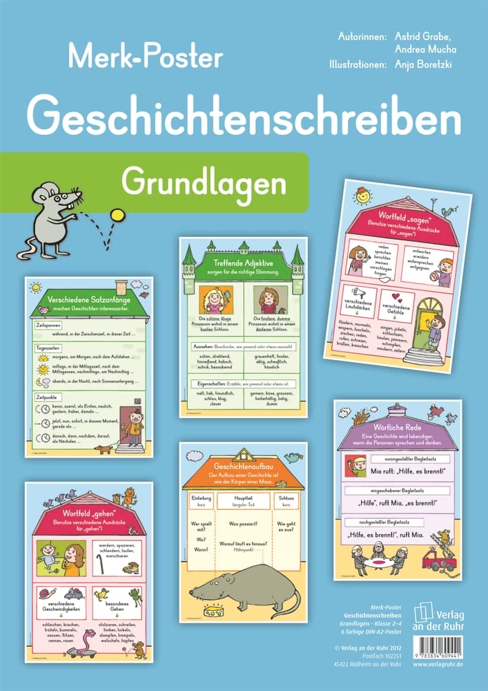 Geschichtenschreiben – Grundlagen: 2.-4. Klasse (Merk-Poster) Education & Training