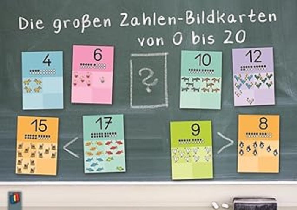 Die großen Zahlen-Bildkarten von 0 bis 20: Für den Anfangsunterricht book