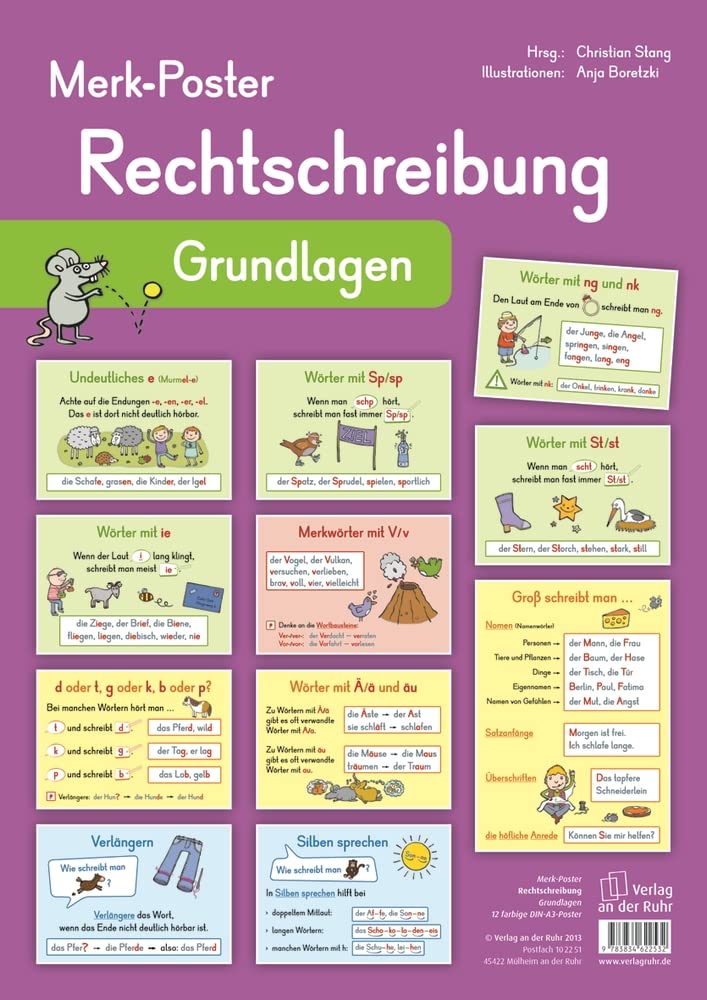 Merk-Poster Rechtschreibung – Grundlagen Education & Training