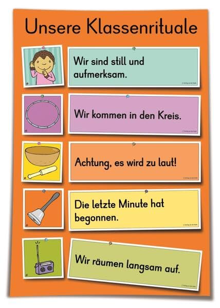 Unsere Klassenrituale: 72 Bild- und Textkarten zum individuellen Kombinieren Education & Training