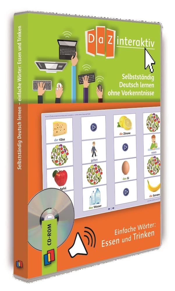 Selbstständig Deutsch lernen ohne Vorkenntnisse - einfache Wörter: Essen und Trinken (Schullizenz) Politics & History