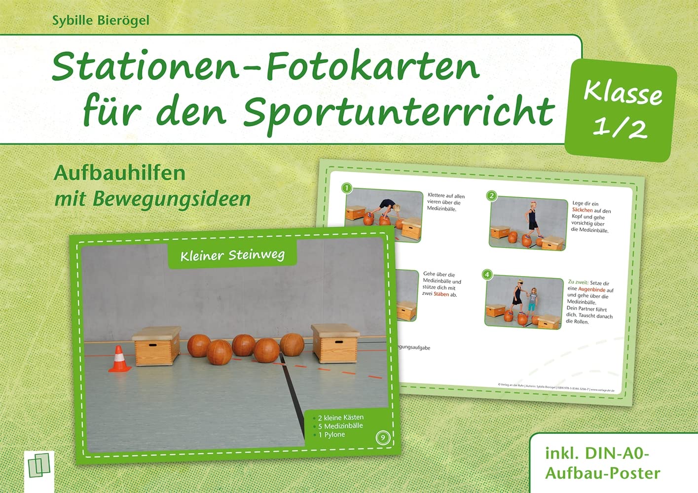 Stationen-Fotokarten für den Sportunterricht – Klasse 1/2: Aufbauhilfen mit Bewegungsideen Education & Training