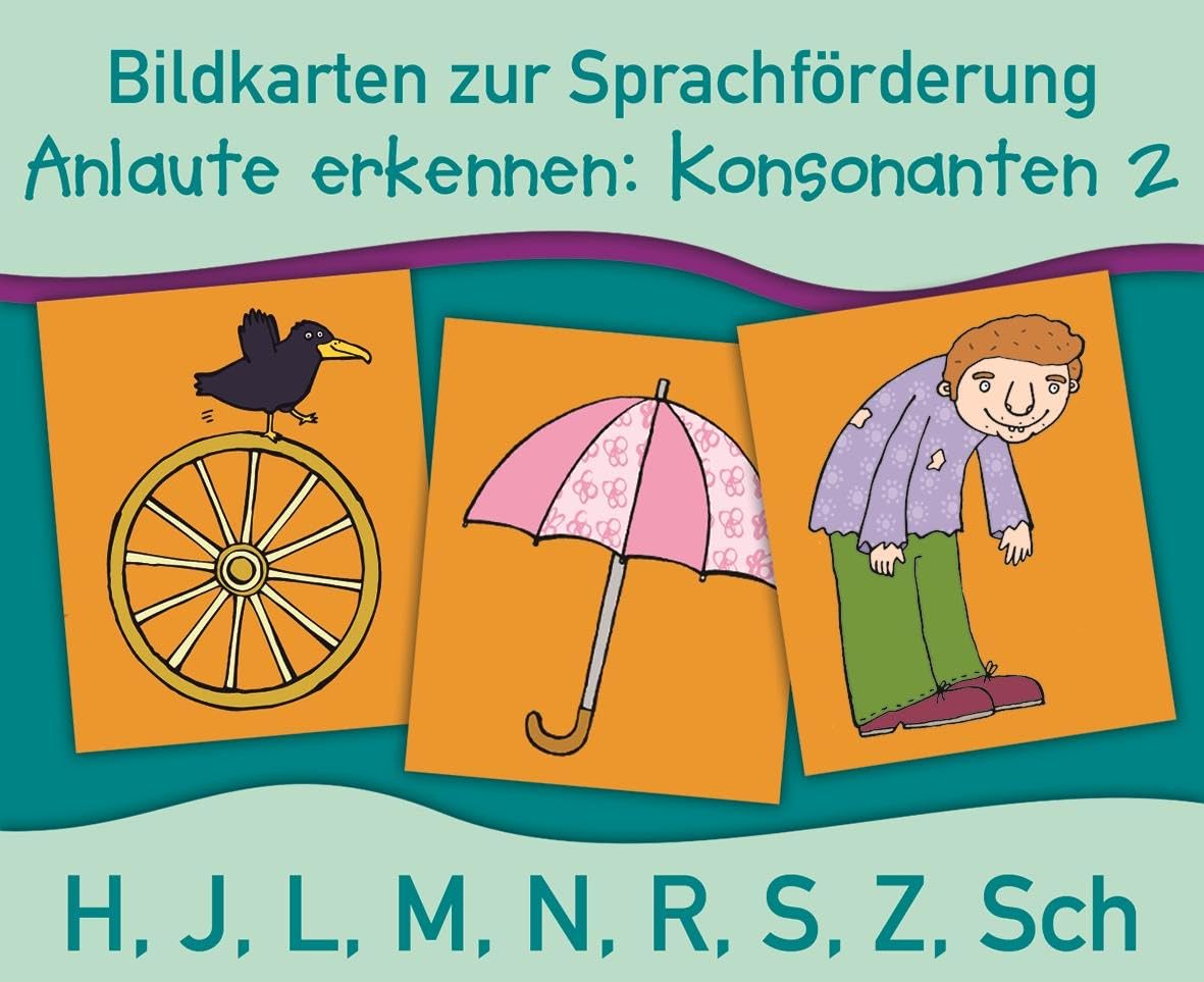 Anlaute erkennen: Konsonanten 2: H, J, L, M, N, R, S, Z, Sch (Bildkarten zur Sprachförderung) Social Sciences