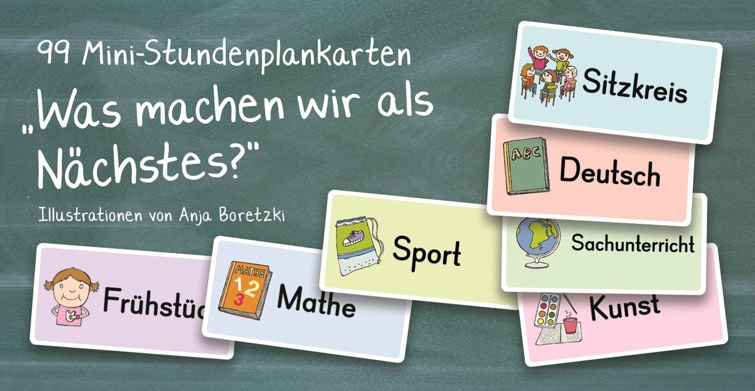 99 Mini-Stundenplankarten – „Was machen wir als Nächstes?“ Learning & Reference