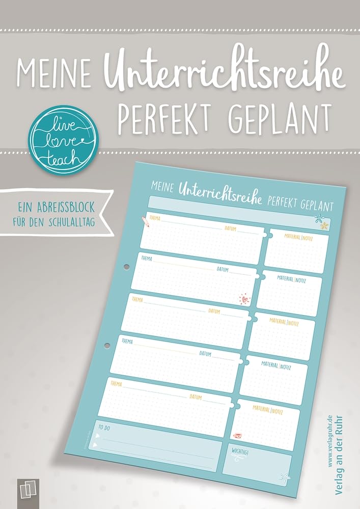 Meine Unterrichtsreihe perfekt geplant Education & Training