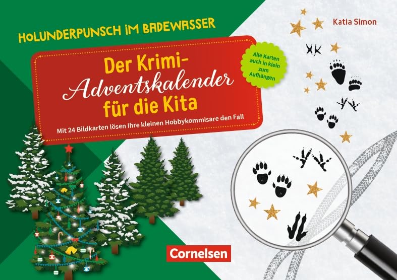 Holunderpunsch im Badewasser - Der Krimi-Adventskalender für die Kita: Mit 24 Bildkarten lösen Ihre kleinen Hobbykommissare den Fall book