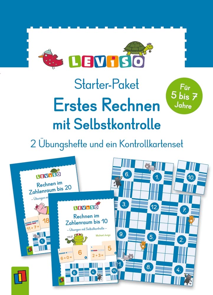 Starter-Paket - Erstes Rechnen mit Selbstkontrolle: 2 Übungshefte und ein Kontrollkartenset (LEVISO) Study Guides