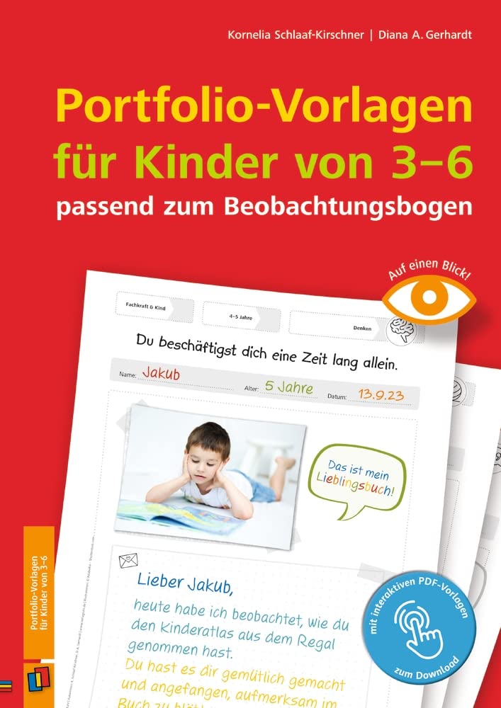 Portfolio-Vorlagen für Kinder von 3-6 - passend zum Beobachtungsbogen Health, Nutrition & Fitness