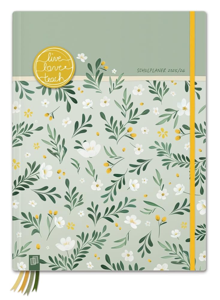 Mein Lehrerplaner A4+ - Hardcover - Lehrerkalender für das Schuljahr 2025/2026 - Sommerblüte Calendars