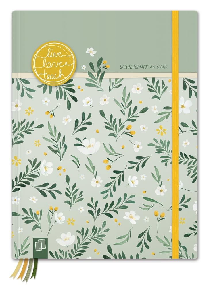 Mein Lehrerplaner A5+ - Hardcover - Lehrerkalender für das Schuljahr 2025/2026 - Sommerblüte Calendars