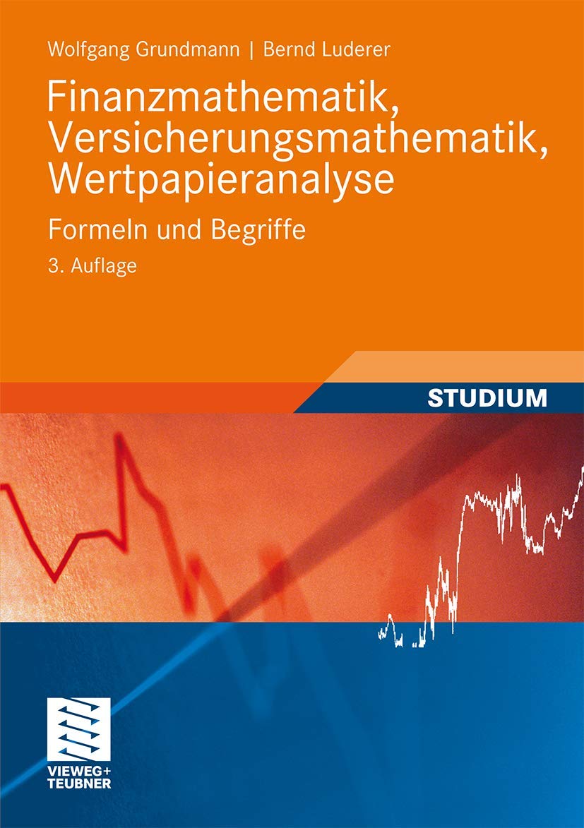 Finanzmathematik, Versicherungsmathematik, Wertpapieranalyse Business, Finance & Career