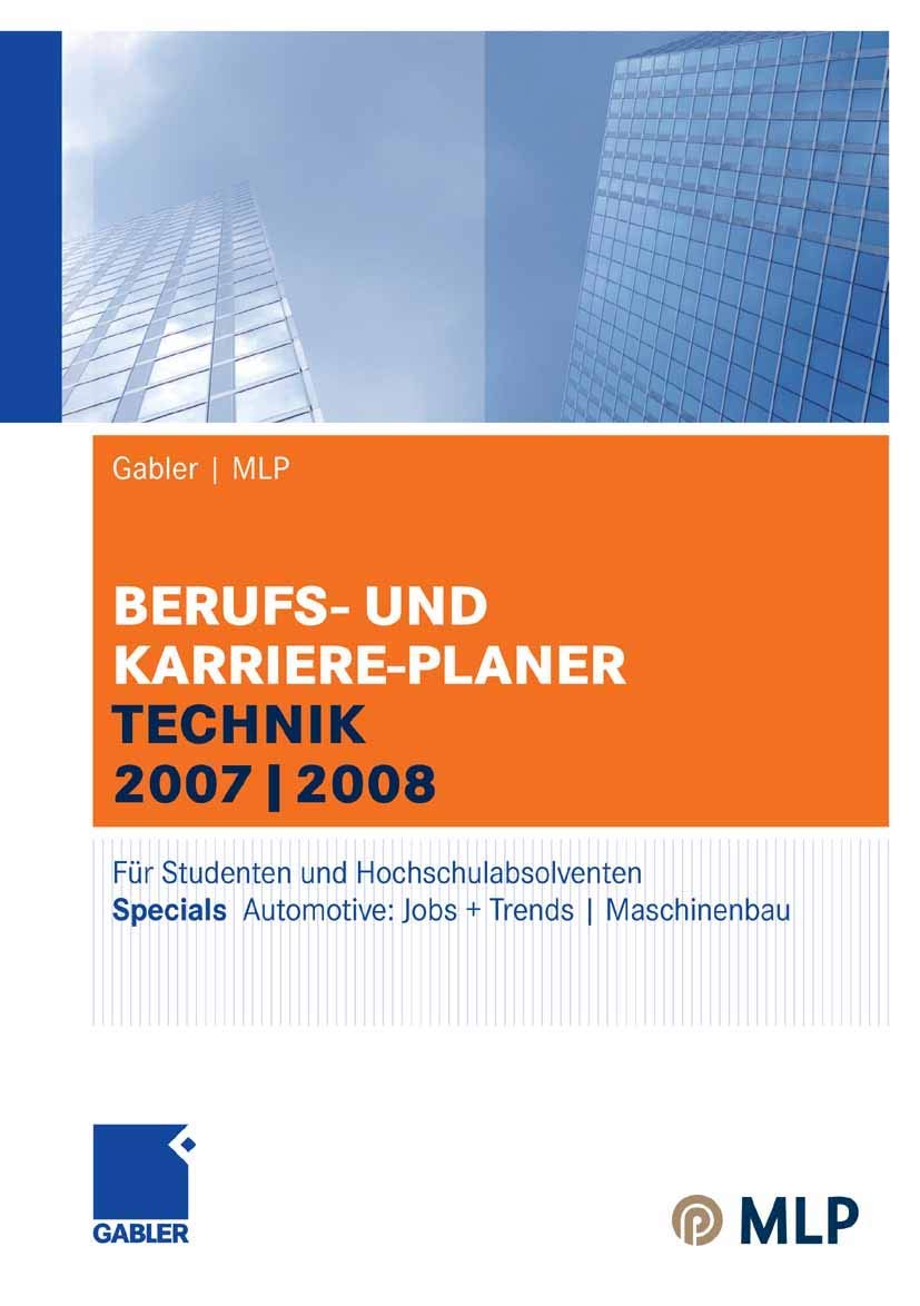 Gabler | MLP Berufs- und Karriere-Planer Technik 2007|2008: Für Studenten und Hochschulabsolventen Law