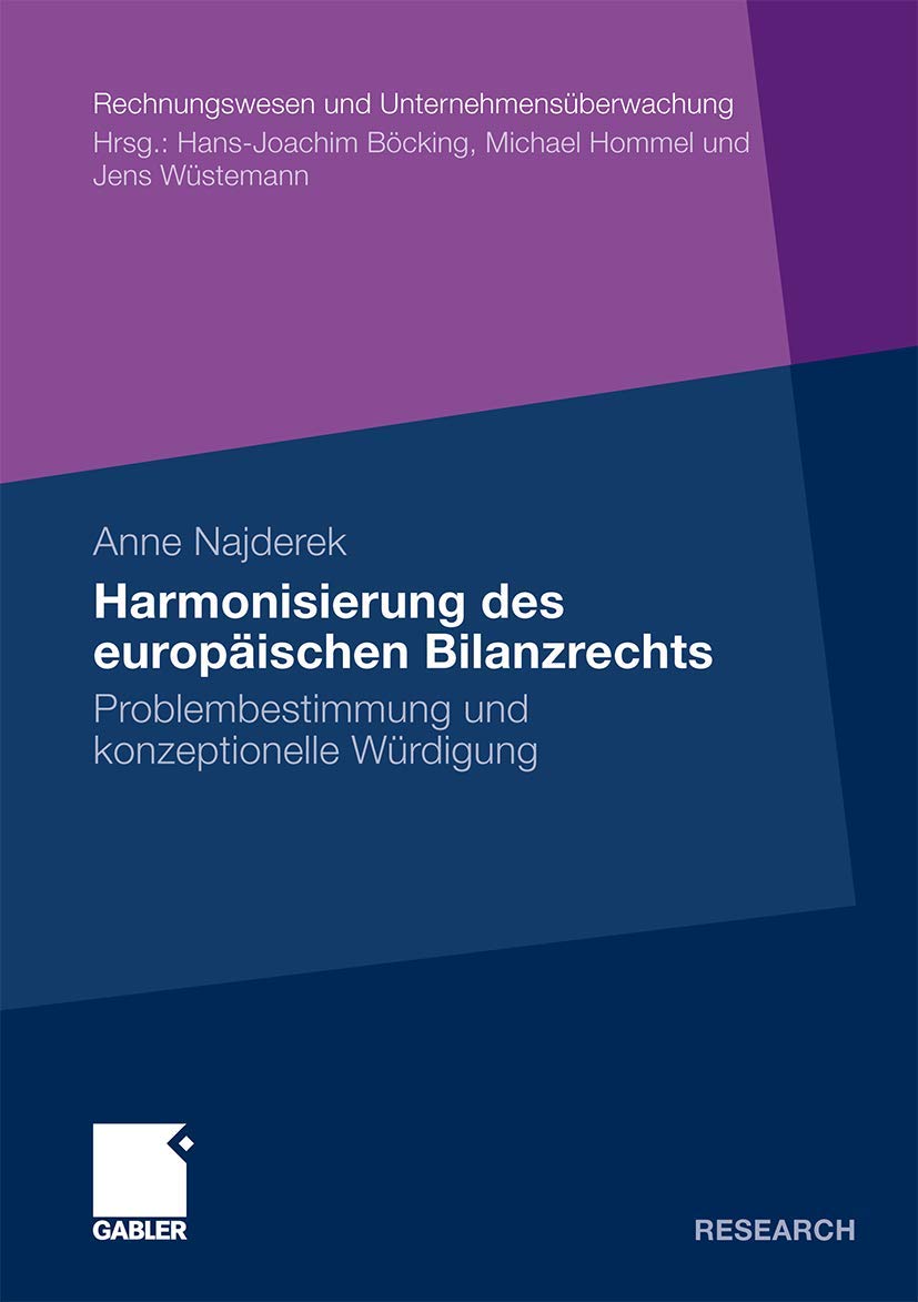 Harmonisierung des europäischen Bilanzrechts book
