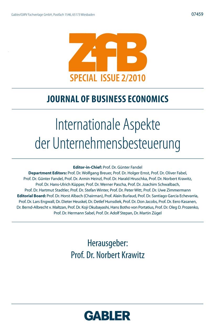 Internationale Aspekte der Unternehmensbesteuerung Law