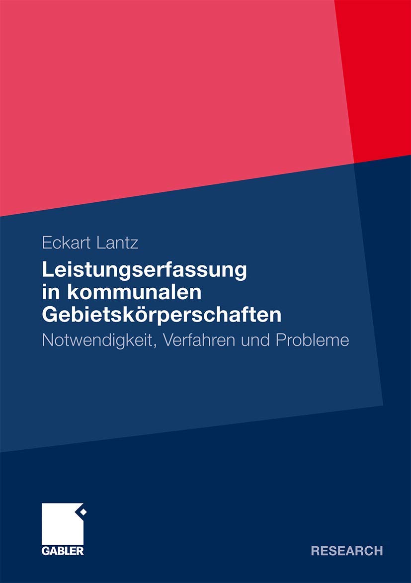 Leistungserfassung in kommunalen Gebietskörperschaften Law
