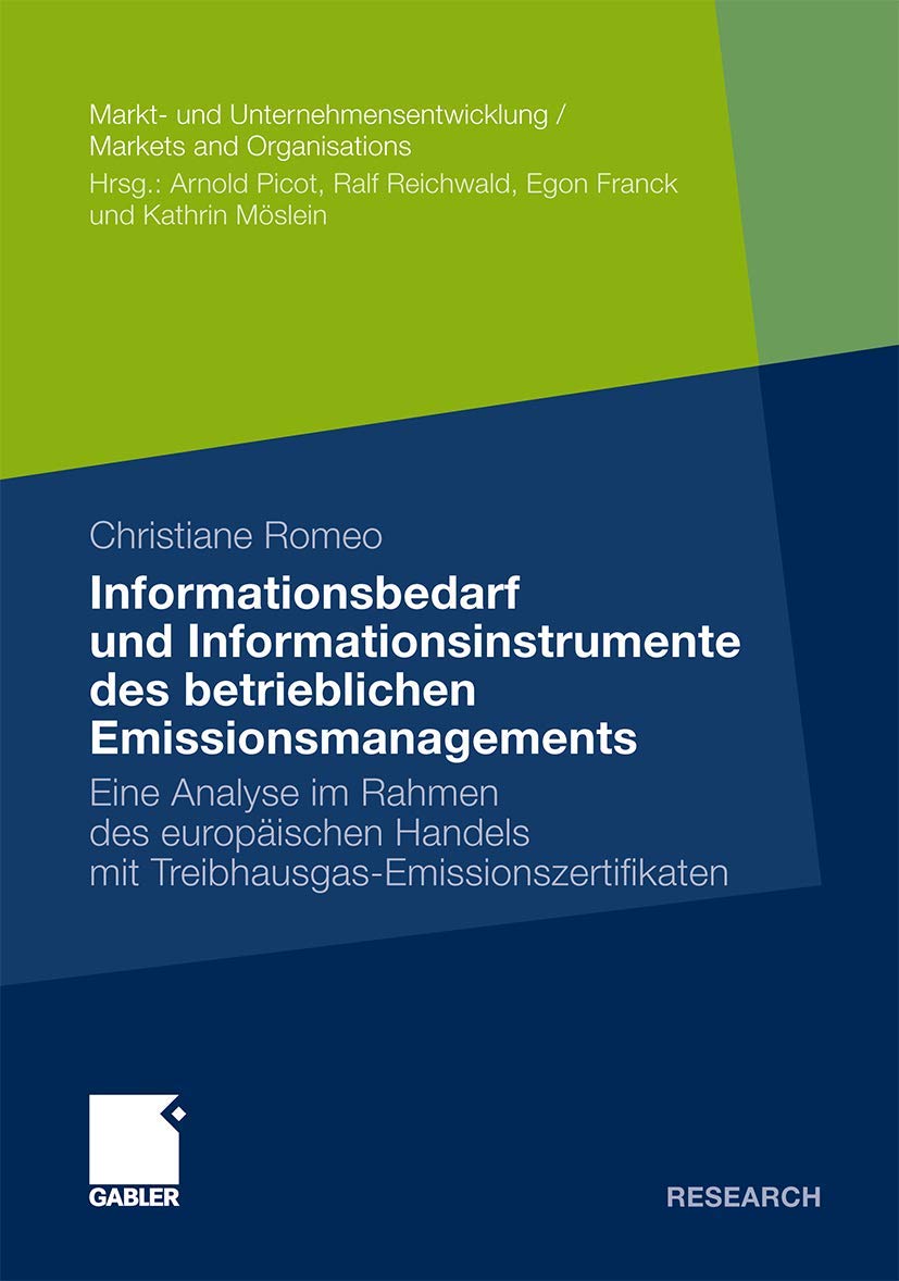 Informationsbedarf und Informationsinstrumente des betrieblichen Emissionsmanagements Law