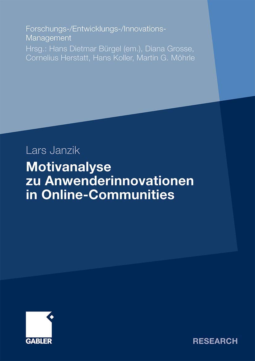 Motivanalyse zu Anwenderinnovationen in Online-Communities Law