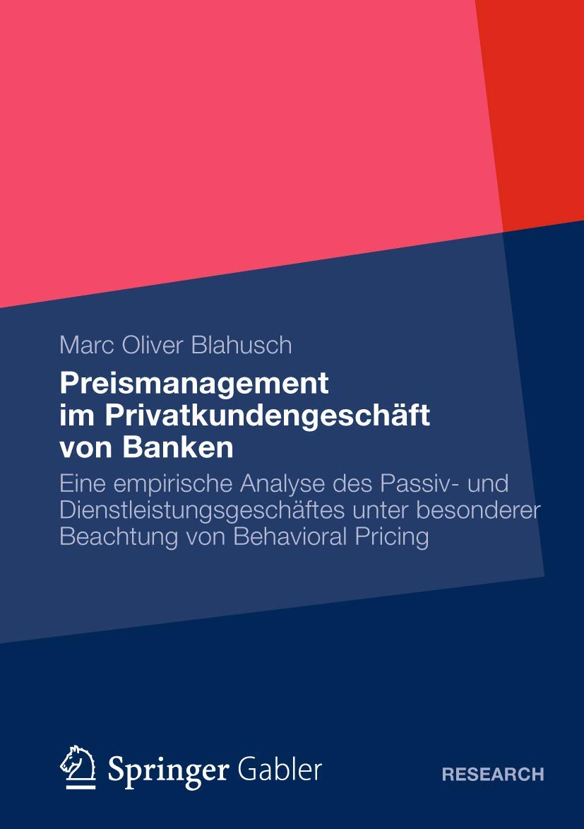 Preismanagement im Privatkundengeschäft von Banken Law