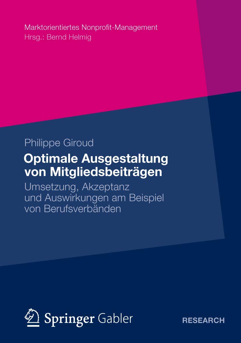 Optimale Ausgestaltung von Mitgliedsbeiträgen Medicine
