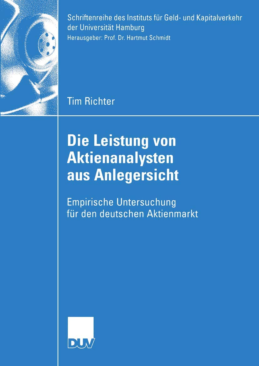 Die Leistung von Aktienanalysten aus Anlegersicht Law
