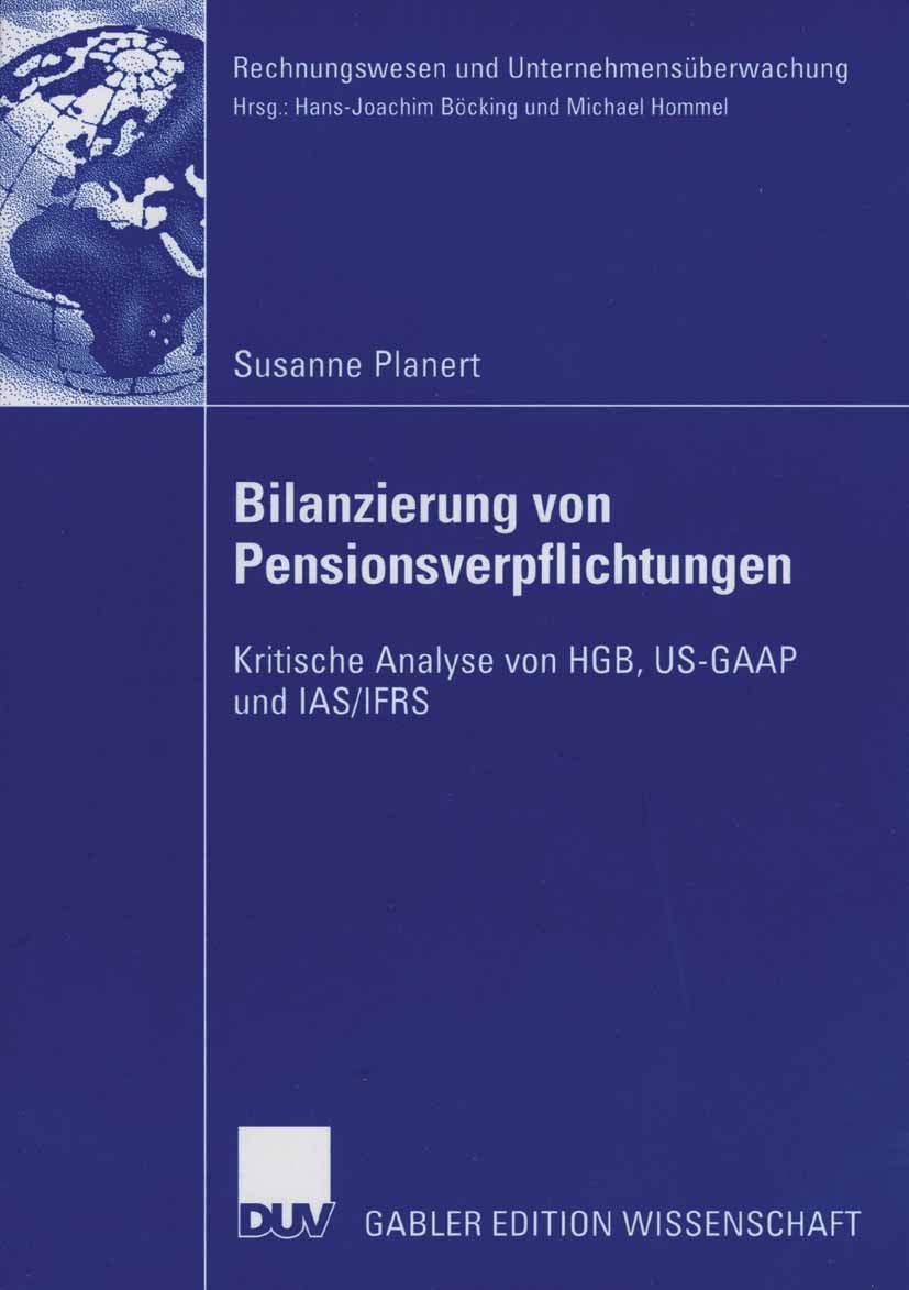Bilanzierung von Pensionsverpflichtungen (Rechnungswesen und Unternehmensüberwachung) Law