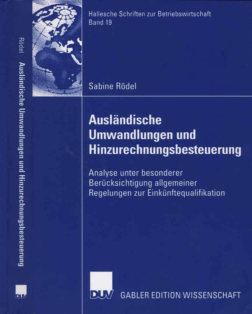 Ausländische Umwandlungen und Hinzurechnungsbesteuerung book