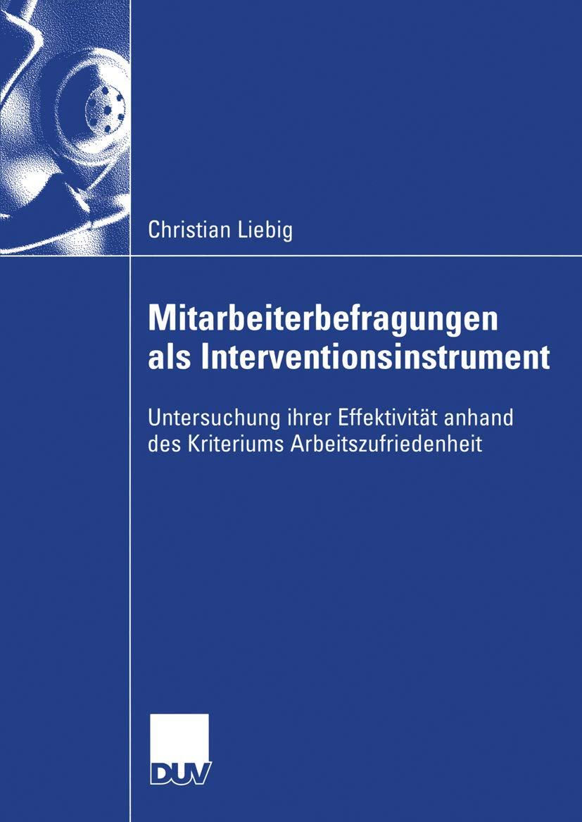 Mitarbeiterbefragungen als Interventionsinstrument Law Books