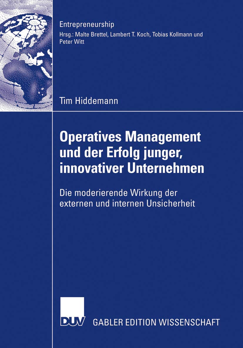 Operatives Management und der Erfolg junger, innovativer Unternehmen Law