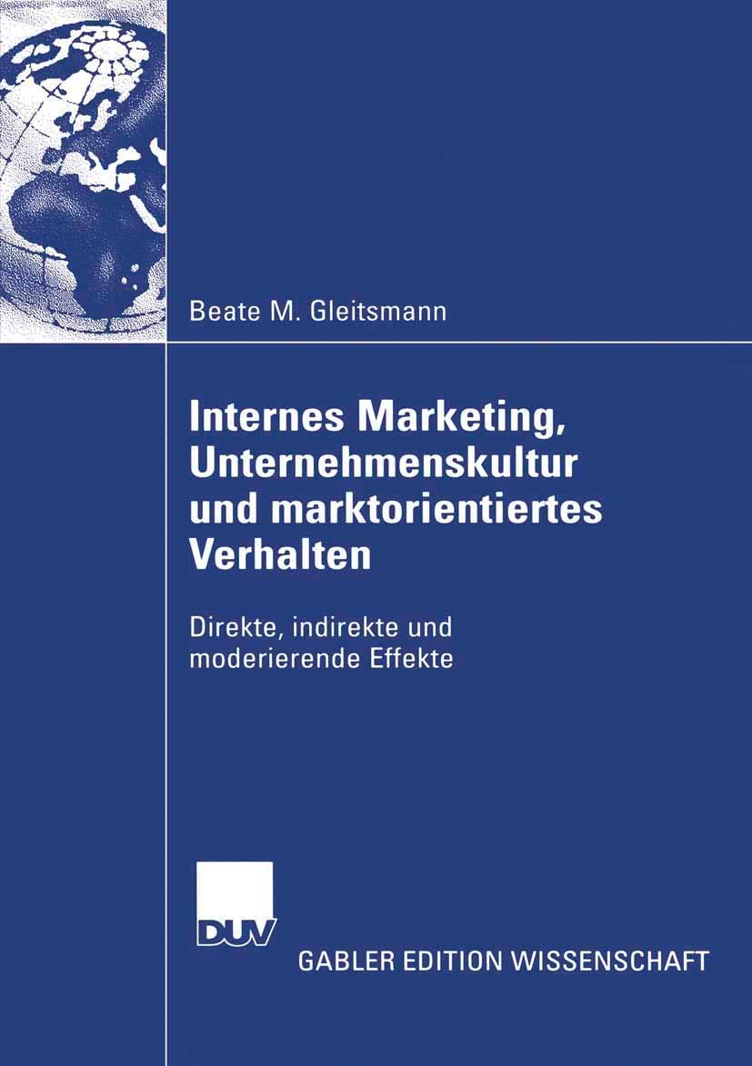 Internes Marketing, Unternehmenskultur und marktorientiertes Verhalten Law
